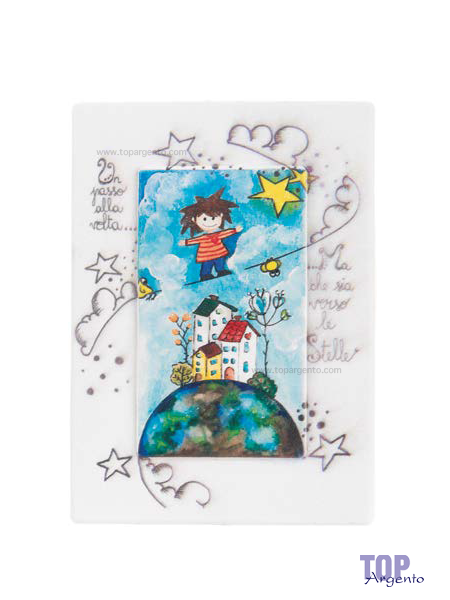 Bomboniere Bongelli formina passepartout bimbo filo 13x19 ME1833