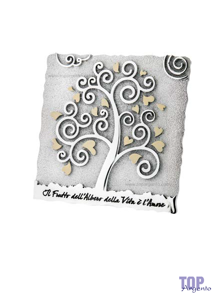 Bongelli forma albero vita silver 16x16 ME987