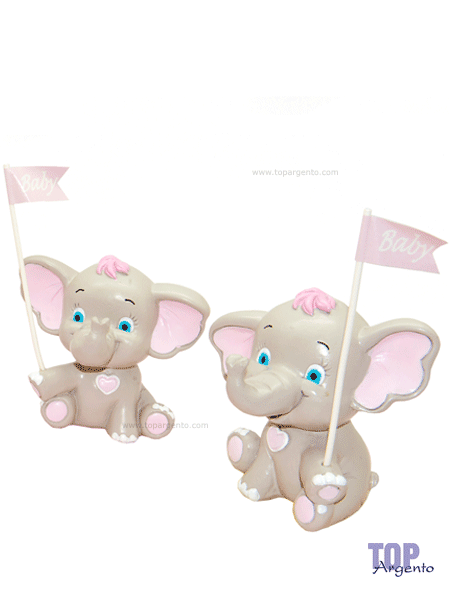 Salvadanaio Elefantino Rosa ETM Bomboniere 049919