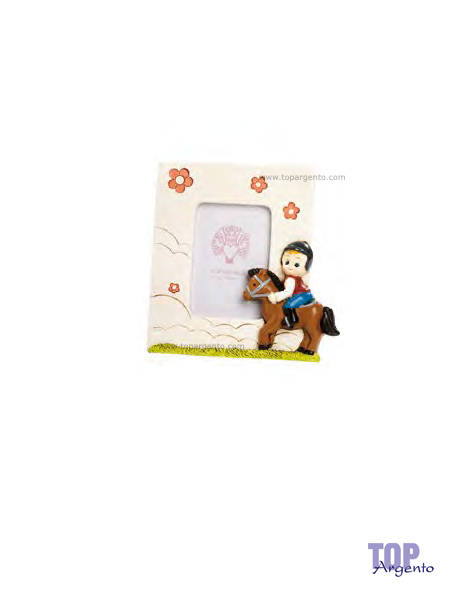 Portafoto Bimbo Cavallo Resina Paben PB17399