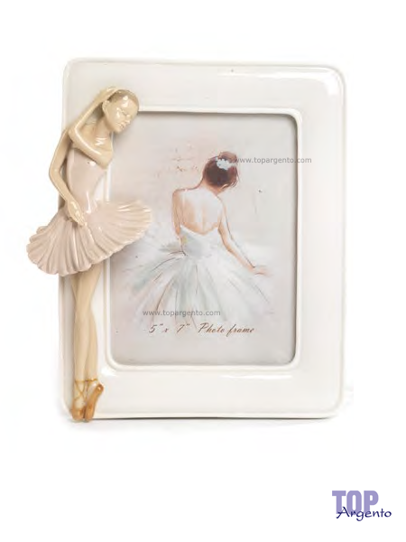 Portafoto Ballerina Porcellana Navel Paben PB17498