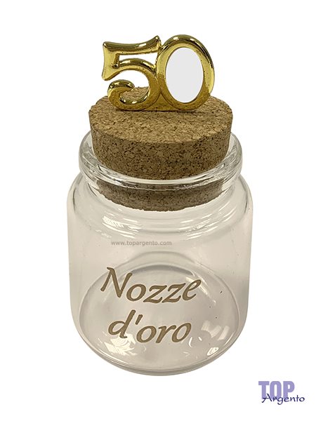 Barattolo Portaconfetti Nozze Oro ETM Bomboniere 12A022