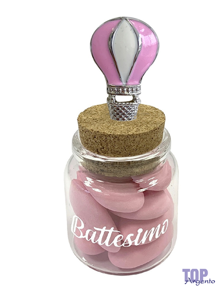 Barattolo Portaconfetti Battesimo Celeste ETM Bomboniere 12A016