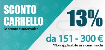 sconto 13%
