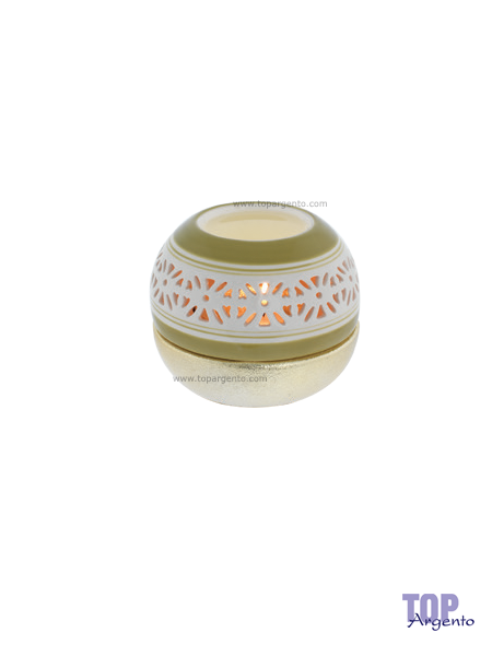 Bagutta Argenti Profumatore Diffusore Sfera con Tealight Verde