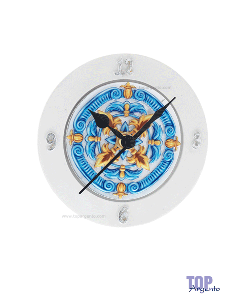 Bagutta Argenti Orologio Decorato Le Maioliche