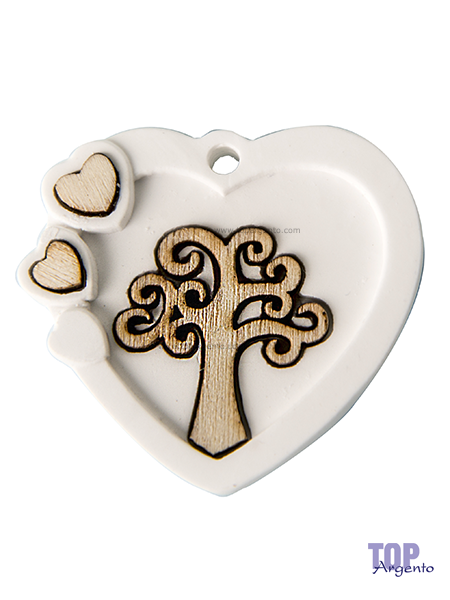 Gesso Cuore Albero Vita ETM Bomboniere 08A053