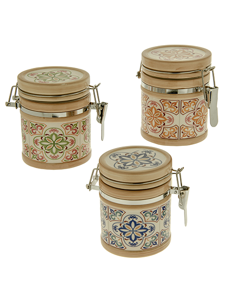 Bomboniere Barattolo Portaconfetti Maioliche Ceramica ETM 02A069