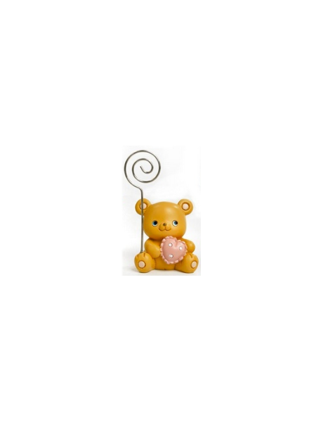 Clip Portafoto Orsetto Rosa Paben PB18598