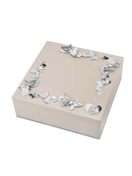 Cofanetto Farfalle Nozze Argento Bongelli ME2150N25