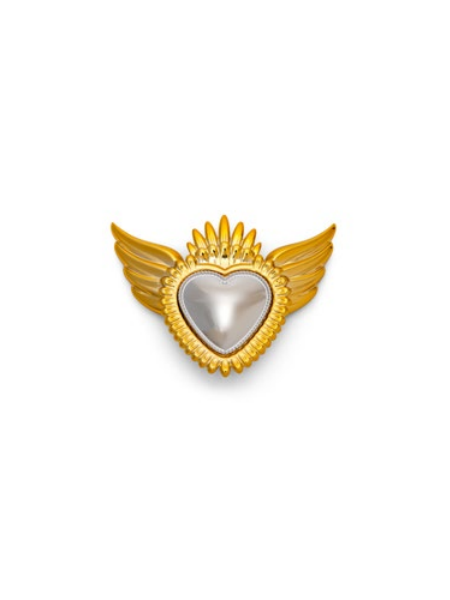 Cuore Argento Base Oro Sequenze SQ1465-2G
