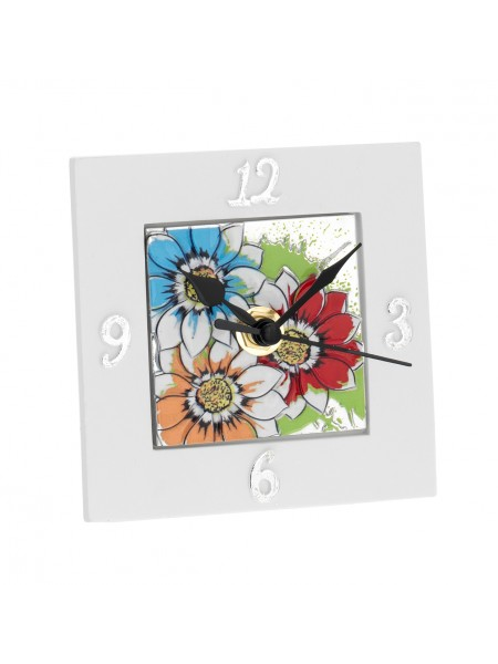 Orologio Quadrato Floreale Bagutta 2163-05 P