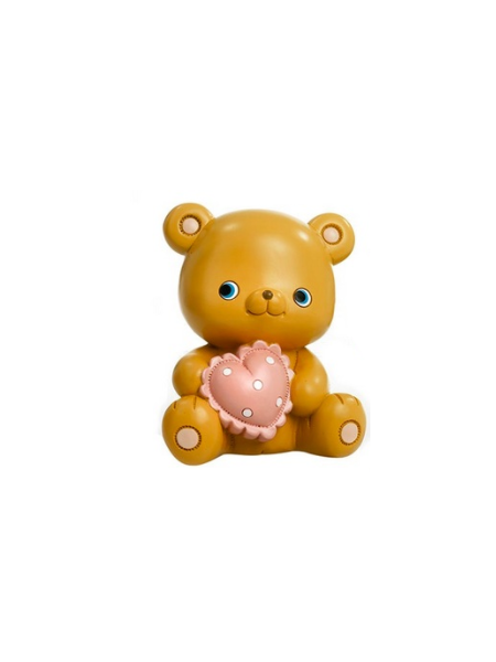 Orsetto Cuore Rosa Paben PB18602