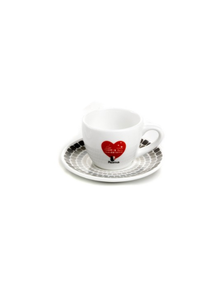 Set Piattino Tazzina Cuori Paben PB17115