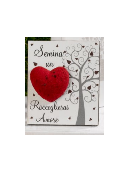 bomboniere quadretto cuore dolcicose NG23446
