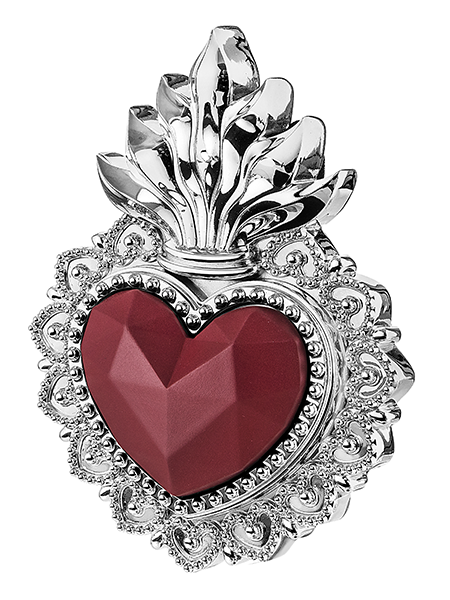 cuore argentato bomboniere bongelli 2366 AG RS