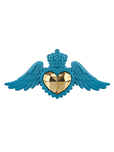 cuore con ali bomboniere bongelli 2367 BL OR