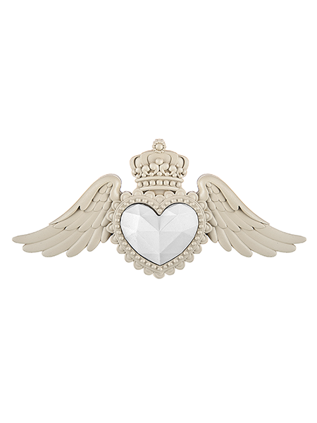 cuore con ali bomboniere bongelli 2367 N
