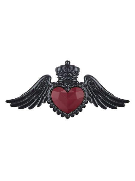 cuore con ali bomboniere bongelli 2367 NERO RS