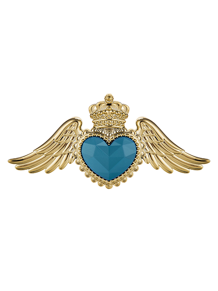 cuore con ali bomboniere bongelli 2367 OR BL