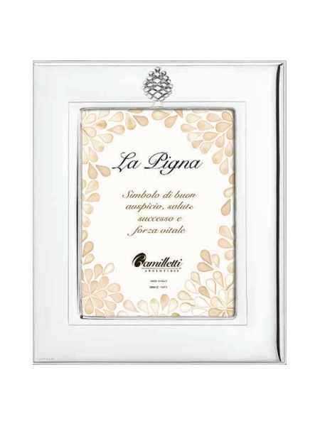 cornice argento pigna camilletti 167578