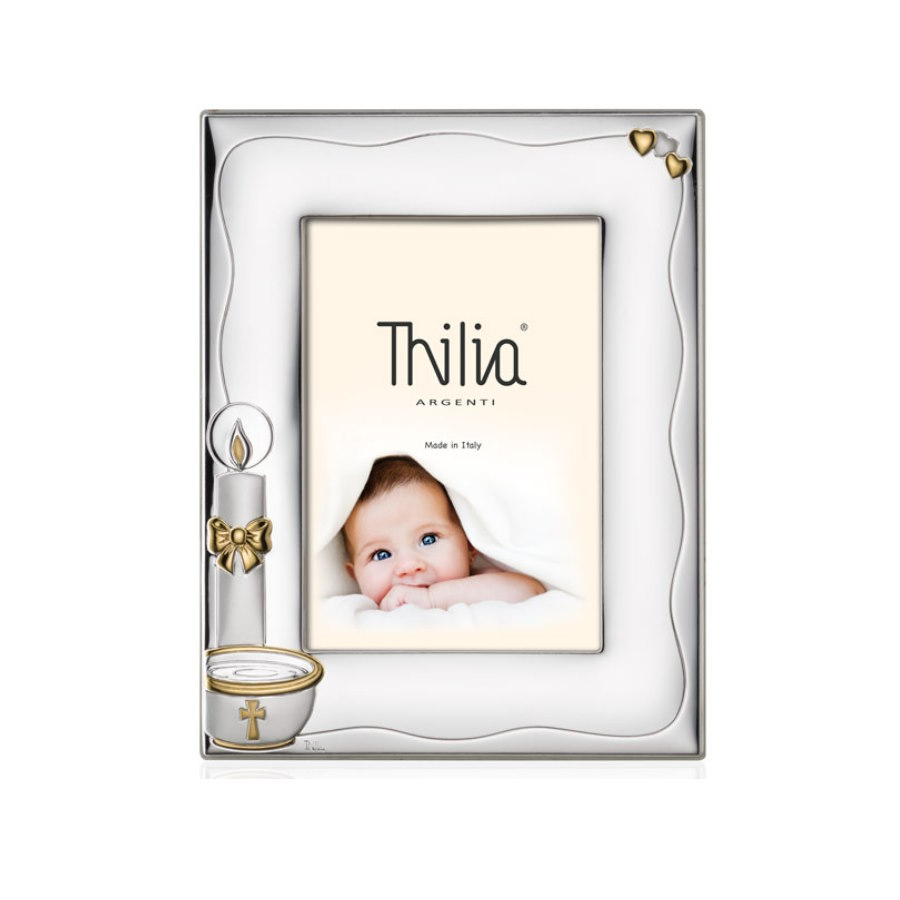 Thilia Cornice 13x18 Battesimo 452370 - Top argento