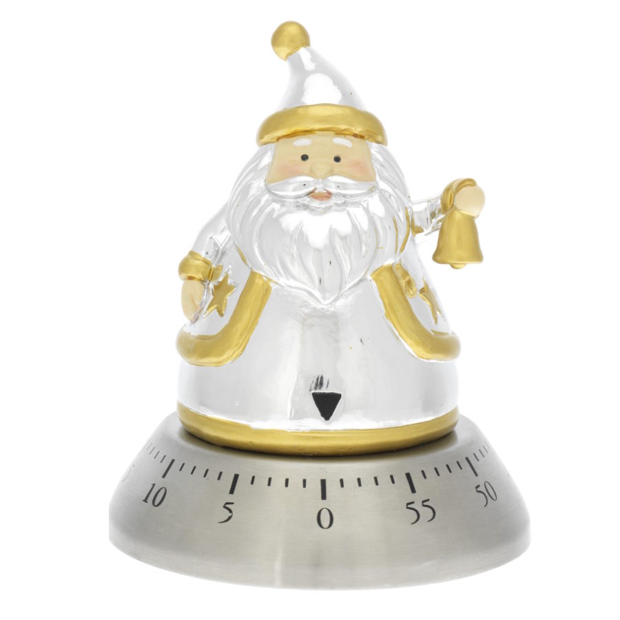 Bagutta Timer Con Babbo Natale Argento Oro N 8564-08