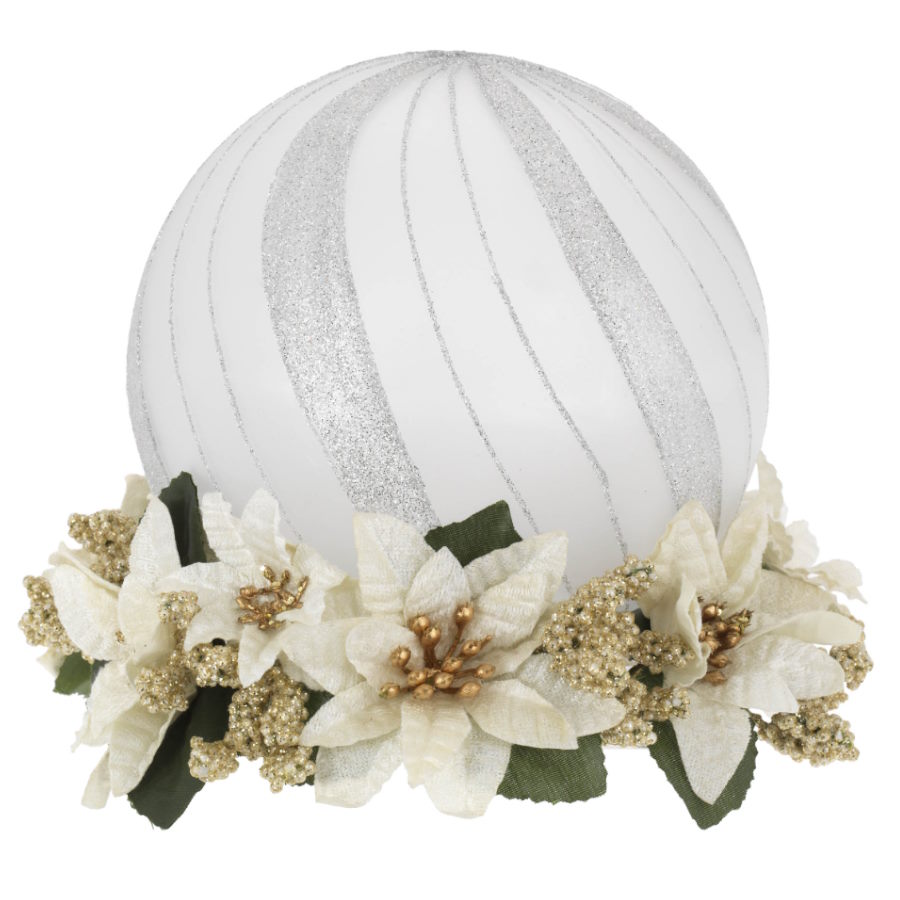 Bagutta Sfera Argento Su Base Floreale Oro N 8578-01 OR