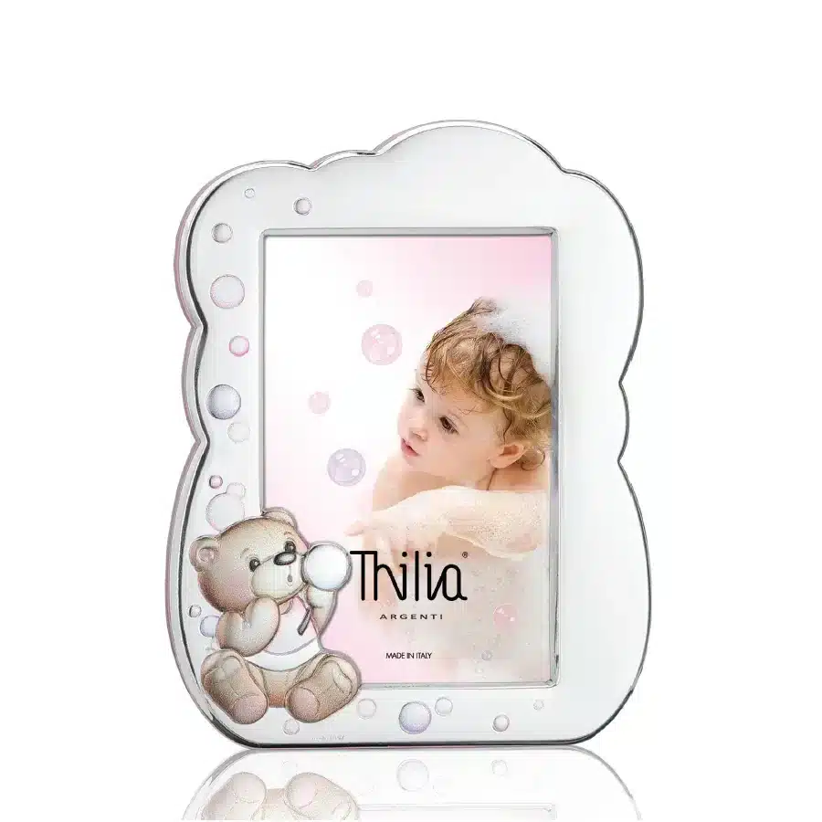 Thilia cornice Rosa Giochi di bolle cm 13x18 cod. 453446