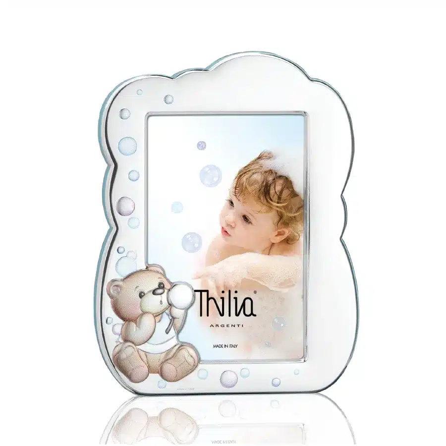 Thilia cornice argenta Giochi di Bolle celeste cod. 453447