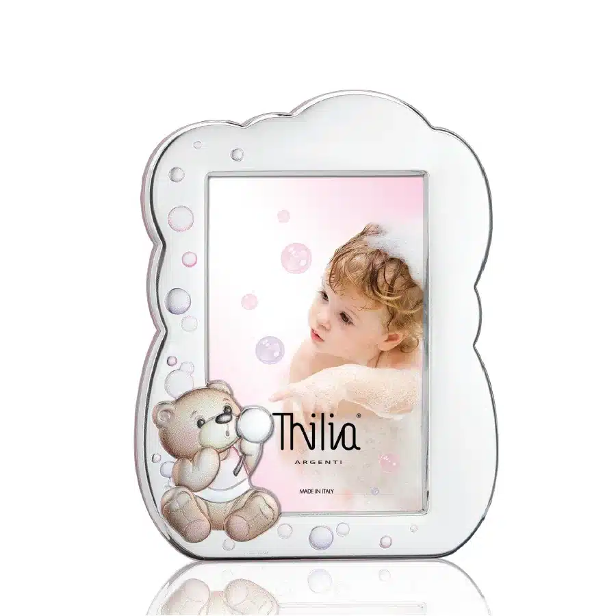 Thilia cornice argentata Giochi di Bolle rosa cod. 453448