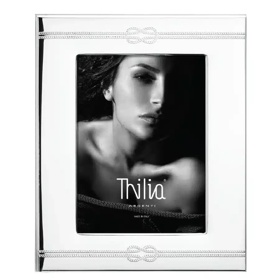 Thilia cornice argentata Sailing cm 10x15 cod. 453465