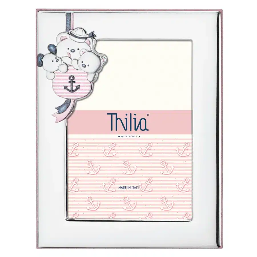 Thilia cornice argentata rosa Little Navy cod. 453420