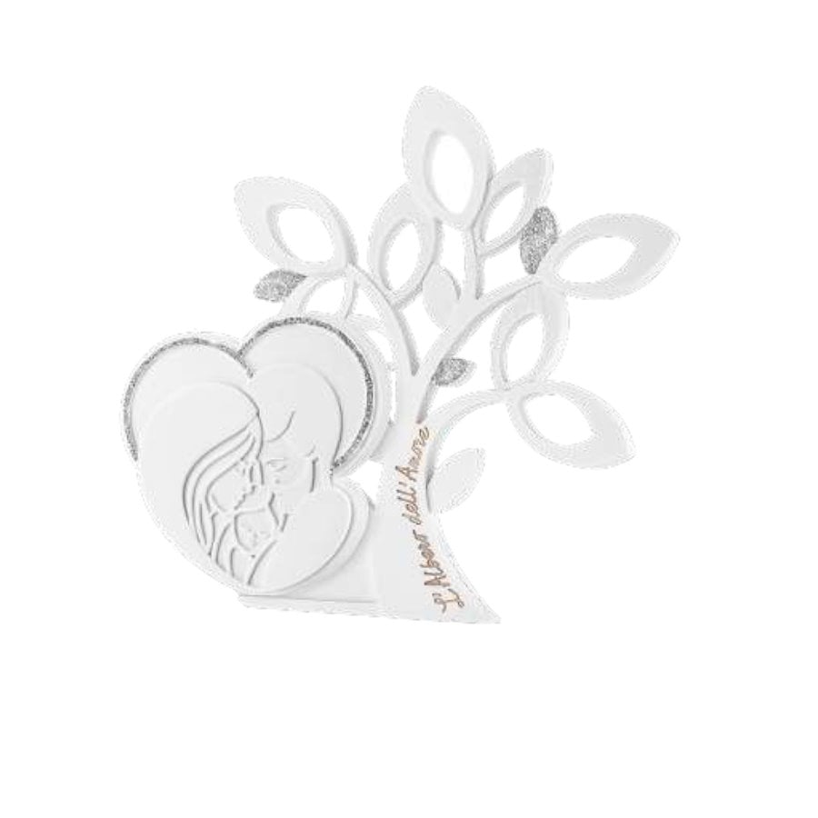 BONGELLI ALBERO FAMIGLIA 10X10 BIANCO GL.ORO cod. ME2386 1OR