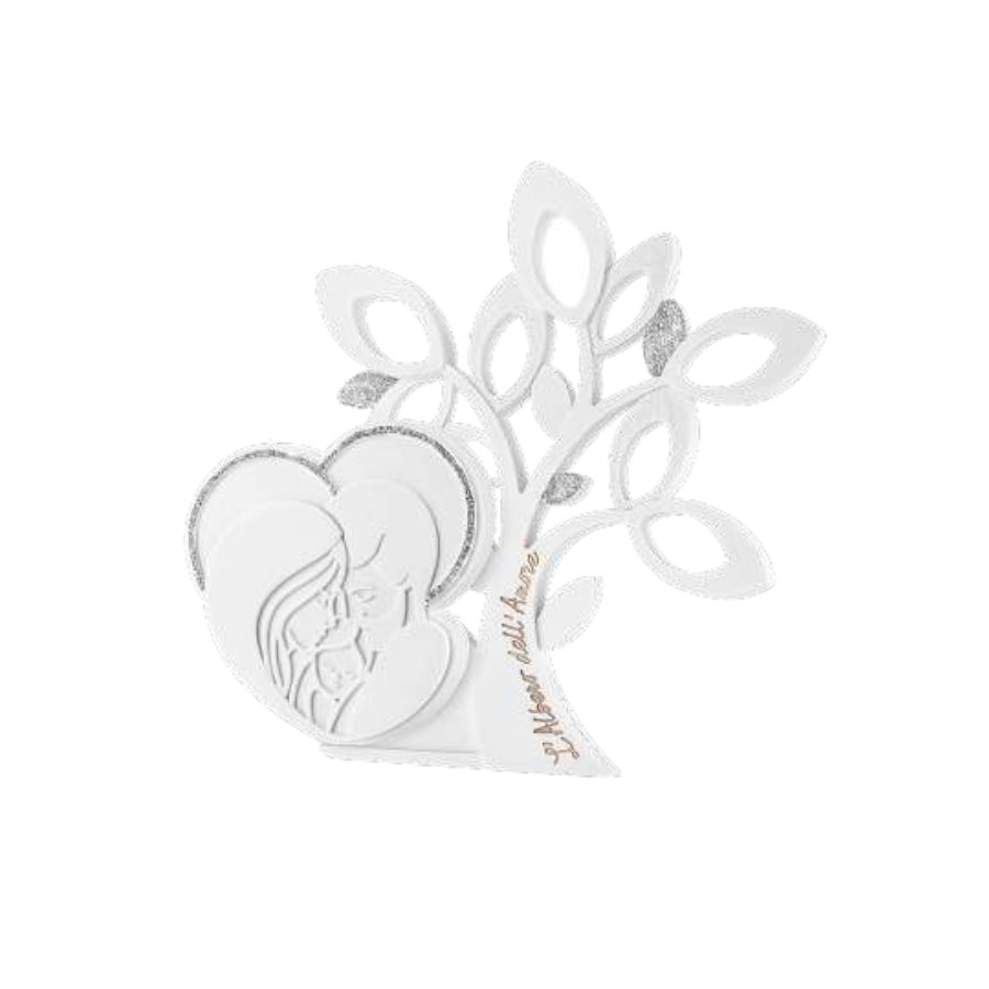 BONGELLI ALBERO FAMIGLIA 14X17 BIANCO ORO cod. ME2386 2OR