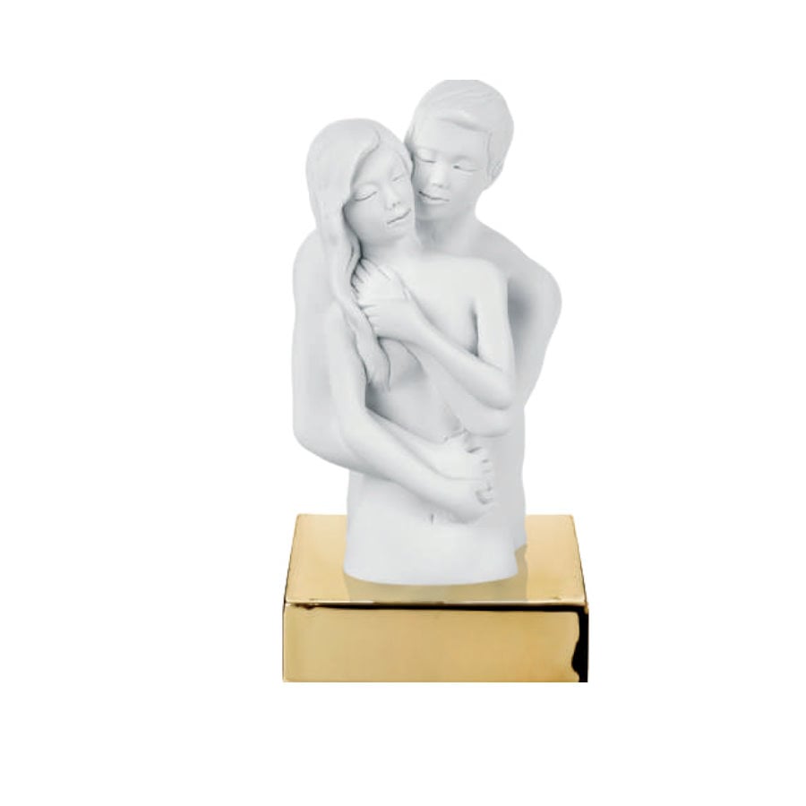 BONGELLI BOMBONIERA BUSTO COPPIA H.15 cod. ME2079 OR