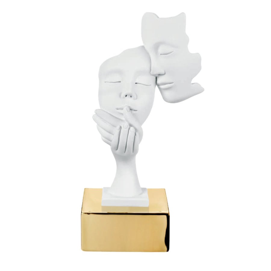 BONGELLI BOMBONIERA FACE COPPIA H.20 cod. ME2074 OR