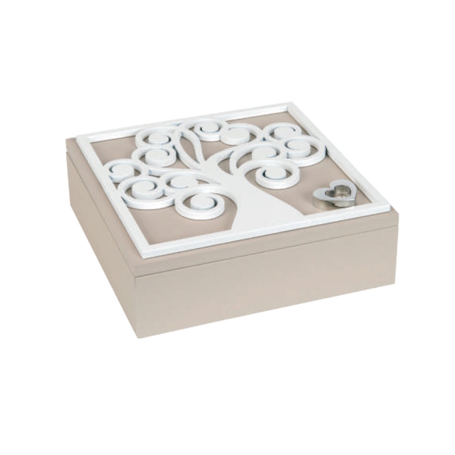 BONGELLI COFANETTO ALBERO VITA 17X17NOCCIOLA cod. ME1392 N