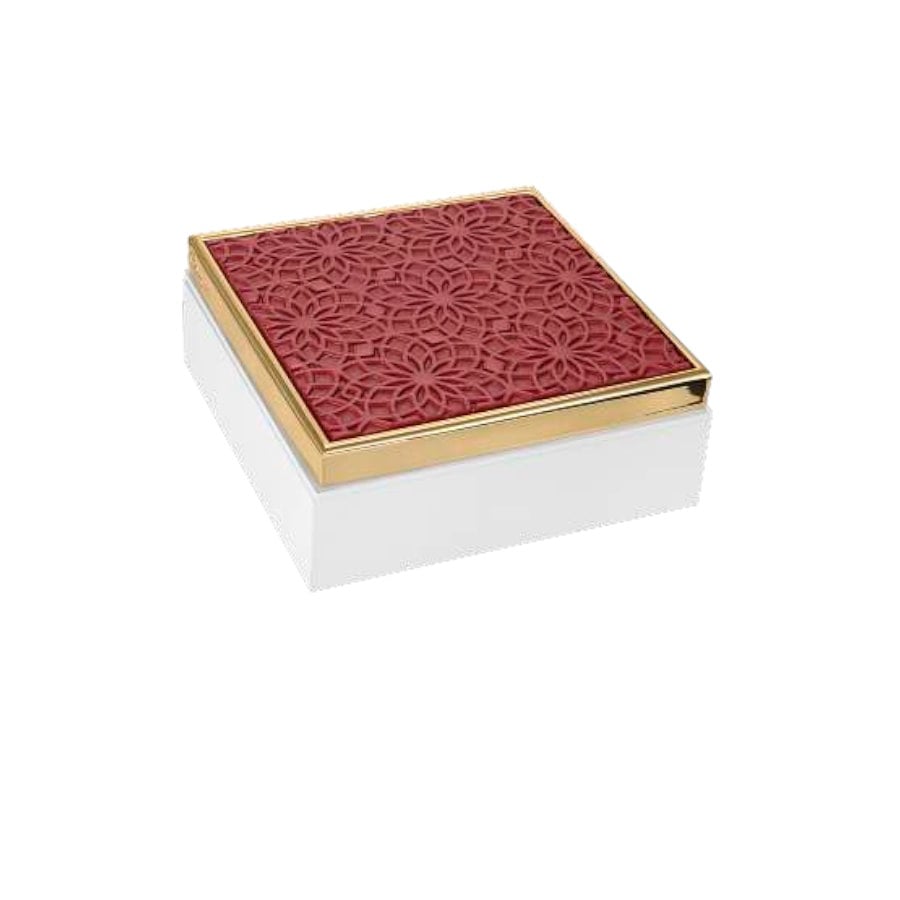 BONGELLI COFANETTO MOD.QUADRATI 17X17 ROSSO cod. ME2352 RS