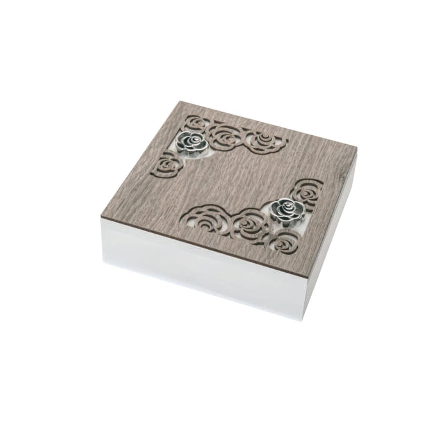 BONGELLI COFANETTO ROSE 17x17 ROVERE cod. ME1588 RO