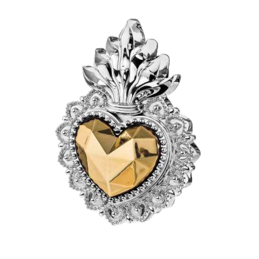 BONGELLI CUORE EX VOTO 16X12 ARGENTO ORO cod. ME2366 3AG OR