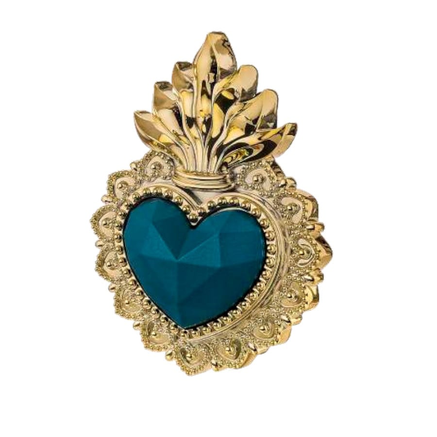 BONGELLI CUORE EX VOTO 16X12 ORO BLU cod. ME2366 3OR BL