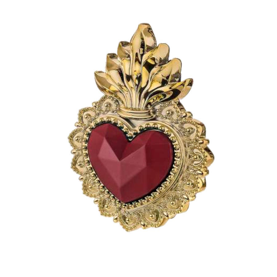 BONGELLI CUORE EX VOTO 16X12 ORO ROSSO cod. ME2366 3OR RS
