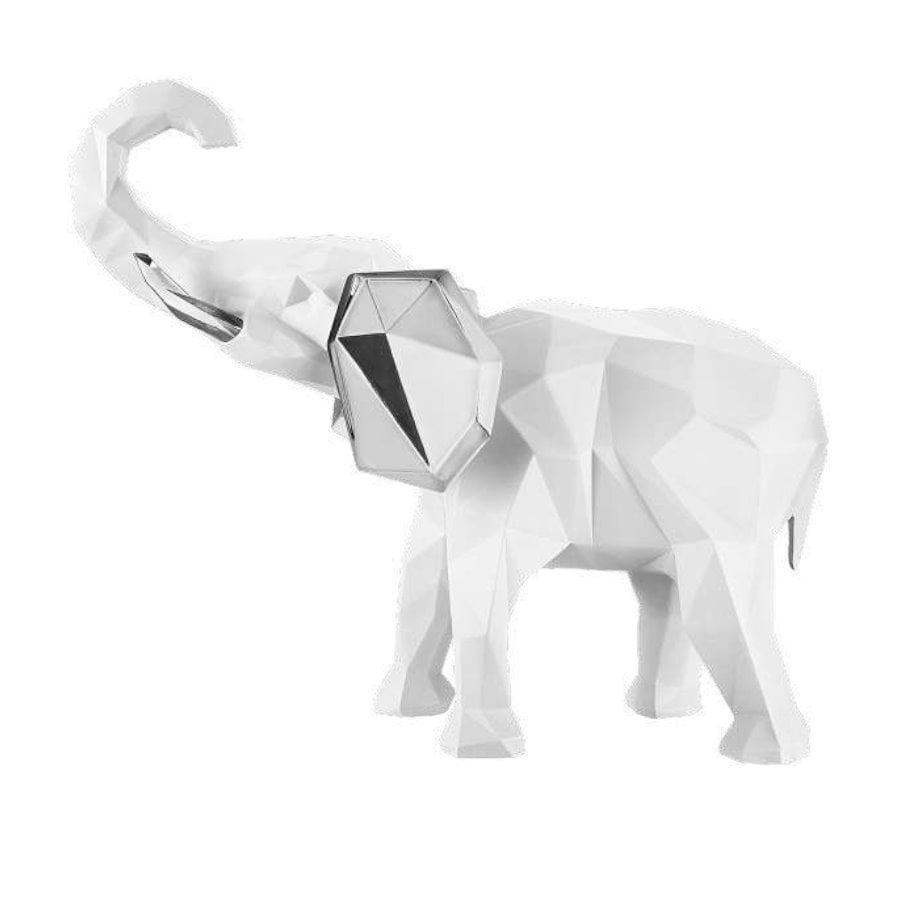BONGELLI ELEFANTE STIL.17X14 BIANCO ARGENTO cod. ME2343 2BI AG