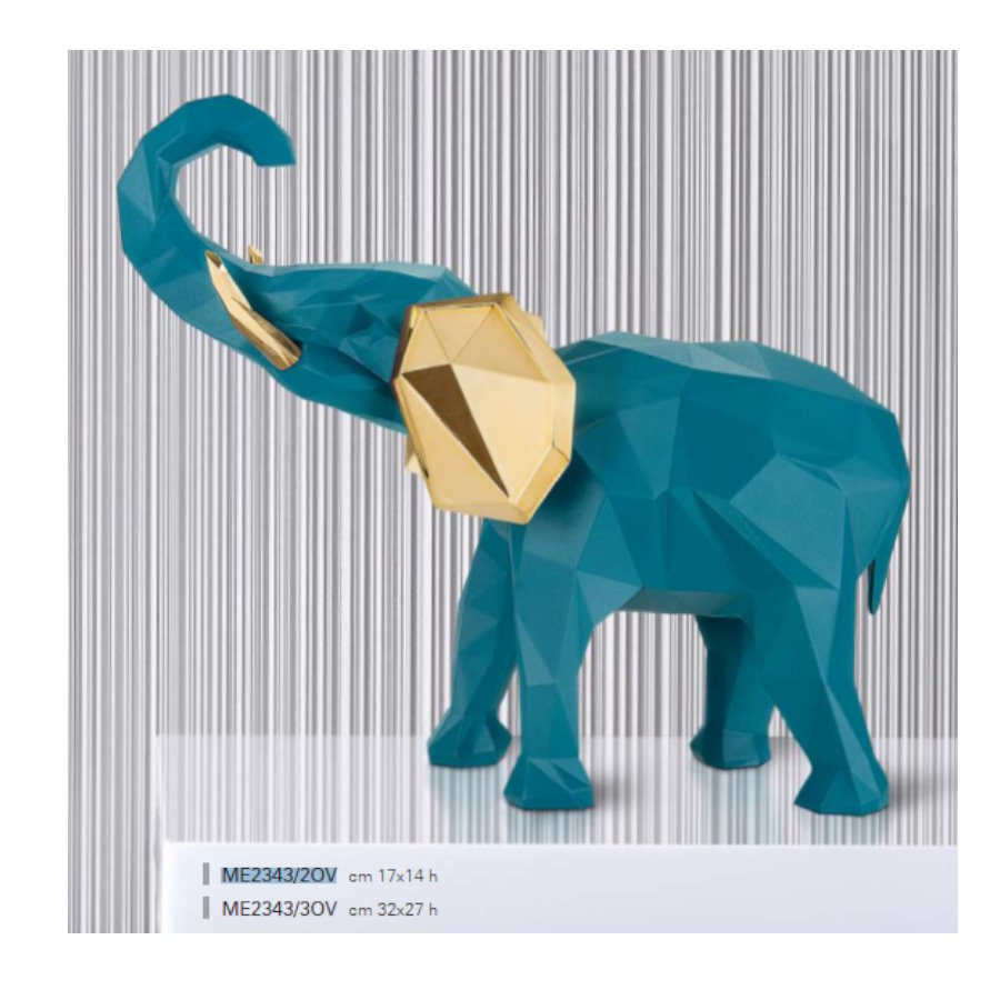 BONGELLI ELEFANTE STIL.17X14 OTTANIO VERDE cod. ME2343 2OV