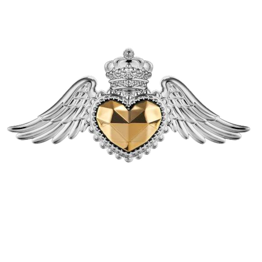 BONGELLI EX VOTO CUORE ALI 28X14 ARGENTO ORO cod. ME2367 2AG OR