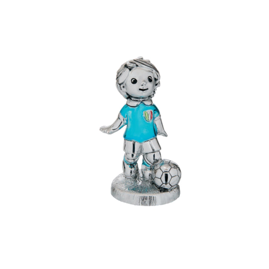 BONGELLI GIOCATORE CALCIO H 10 ARGENTO cod. ME1615 AG
