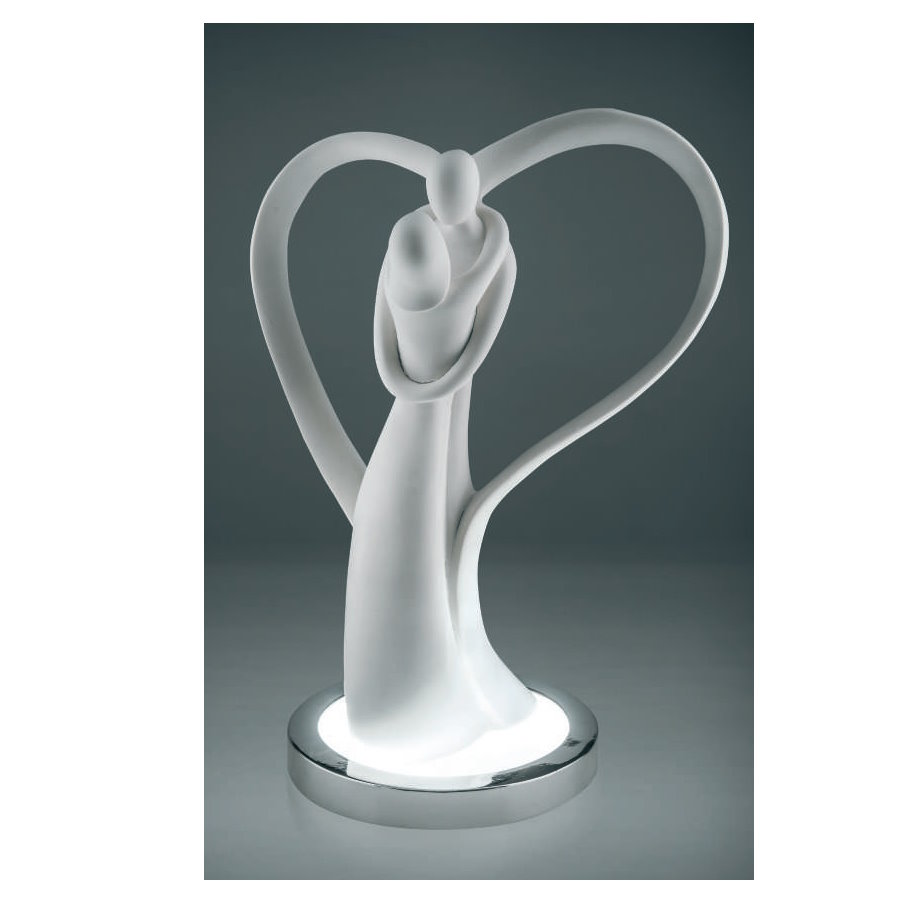 BONGELLI LAMPADA COPPIA ALI CUORE H38 BIANCA cod. ME1226 B