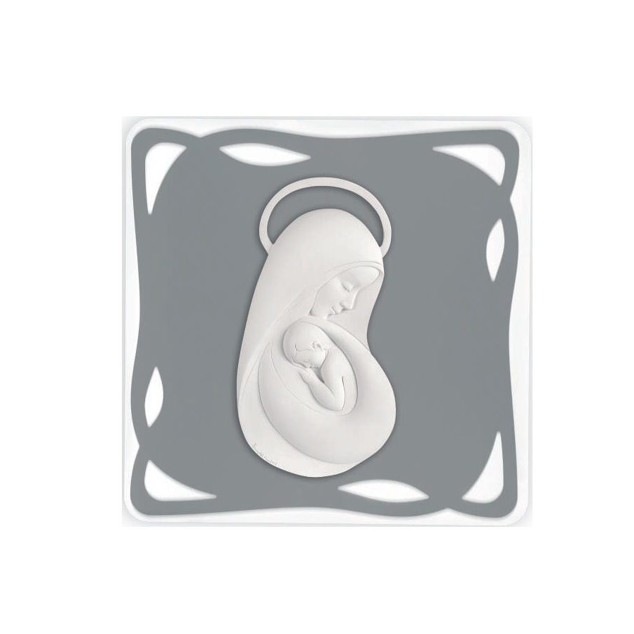 BONGELLI MADONNA CON BIMBO GRIGIO 40X45 cod. ME1361 1G