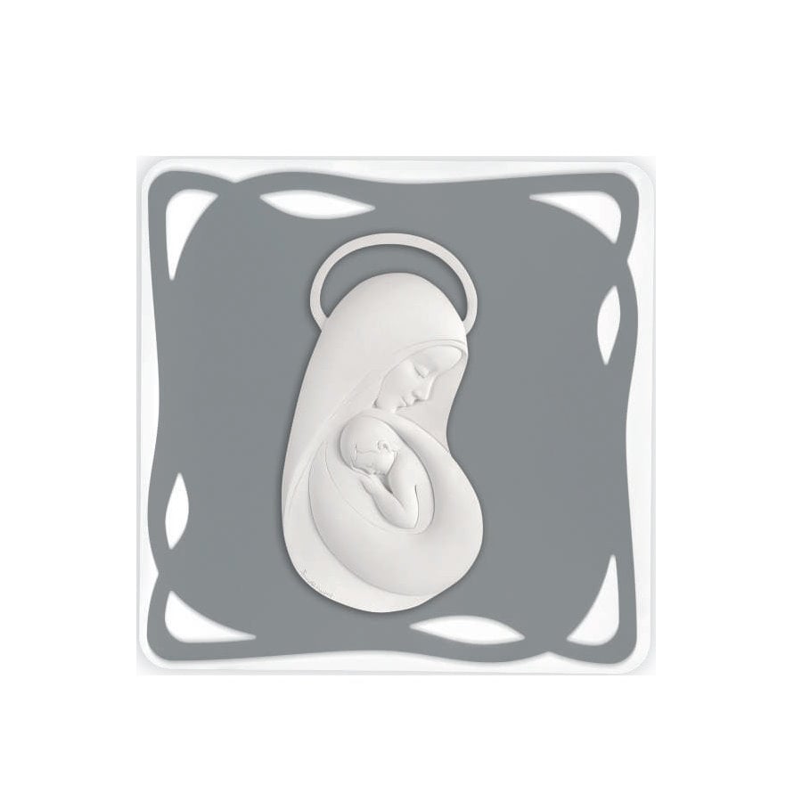 BONGELLI MADONNA CON BIMBO GRIGIO 62X62 cod. ME1361 2G